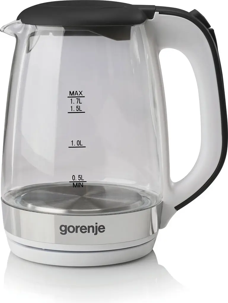 Электрочайник Gorenje 1.7 л 2 200 Вт strix контроль стекло белый kuh0015384 - фото 2