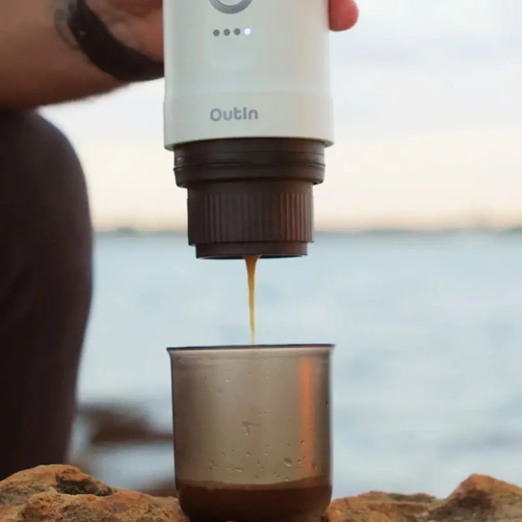 Портативна кавоварка Outin Nano Espresso Machine Pearl White (OTEM-01-PW) [168806] - фото 6