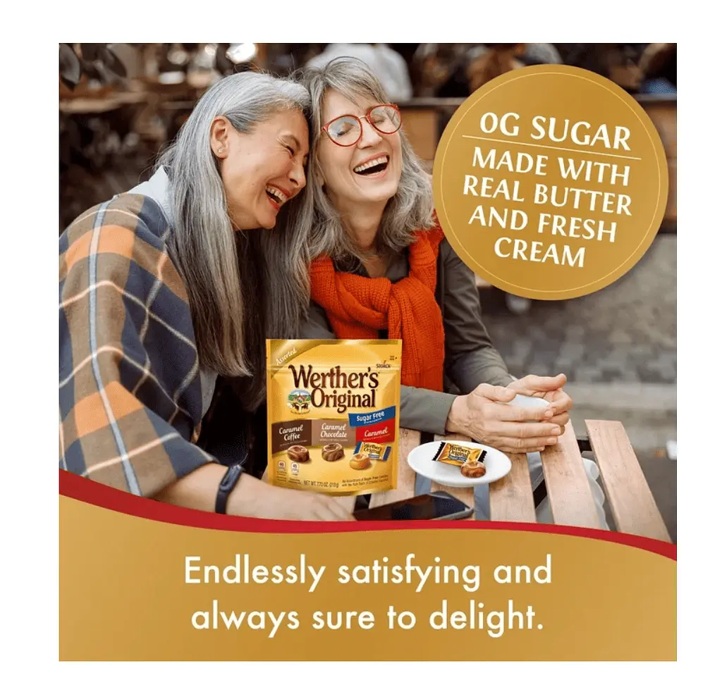 Цукерки Werther's Original Hard Sugar Free Assorted Flavors 218г - фото 5