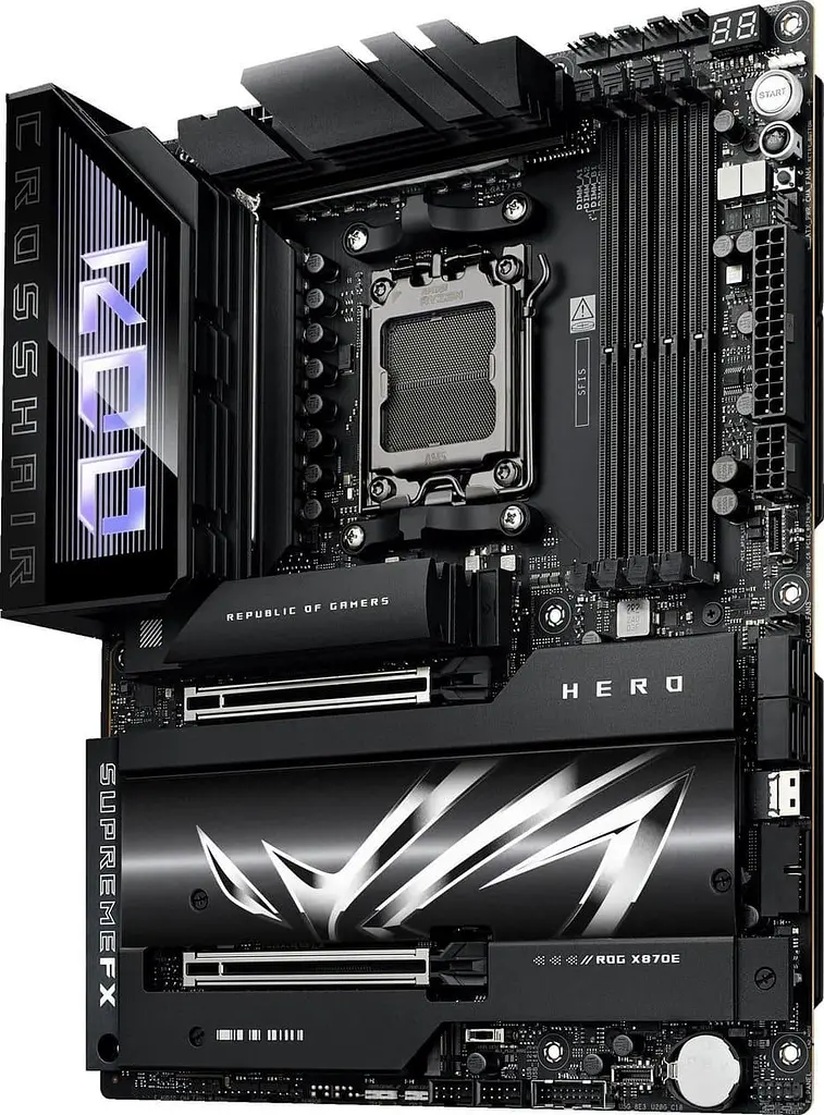 Материнська плата ASUS ROG CROSSHAIR X870E HERO (ROG CROSSHAIR X870E HERO) (Socket AM5, AMD X870E, ATX) - фото 2
