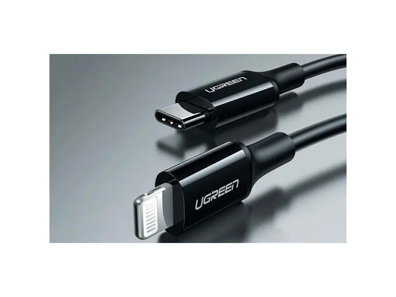 Кабель Lightning UGREEN US171 USB Type-C to Lightning 36W 2m Black (60752) - фото 5