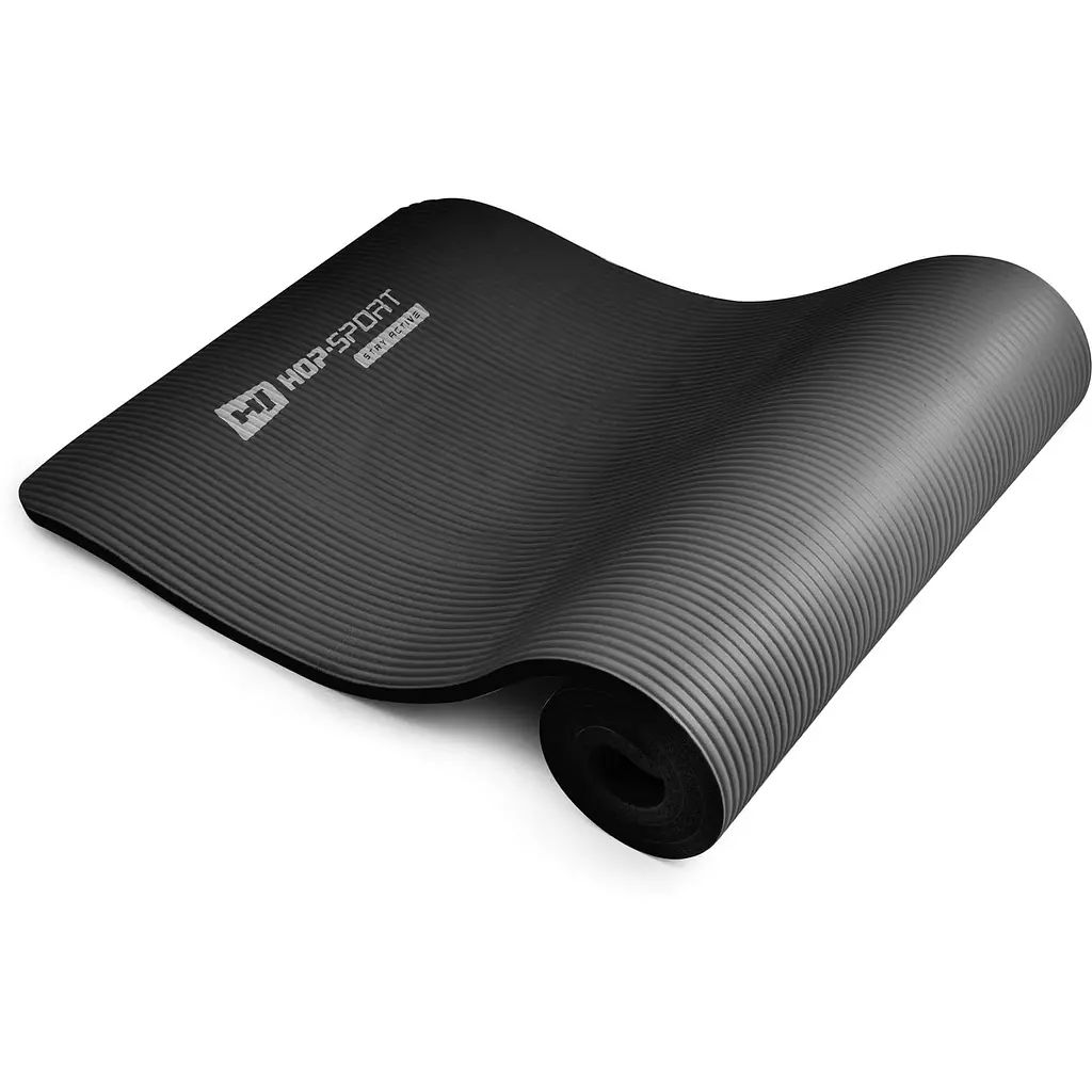 Мат для фітнесу та йоги Hop-Sport HS-N015GM 1,5см чорний - фото 8