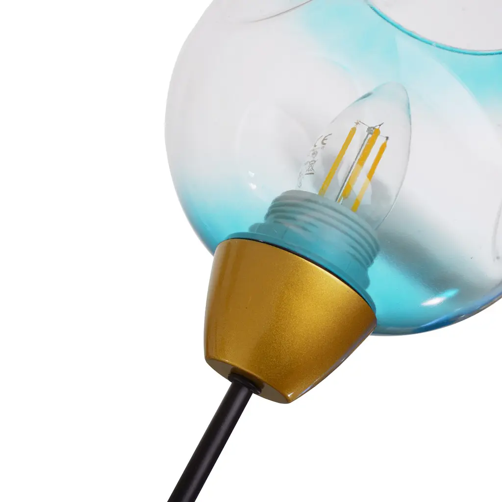 Люстра потолочная Brille в спальню Е27 60W BK (BR-01 611C/4) - фото 2