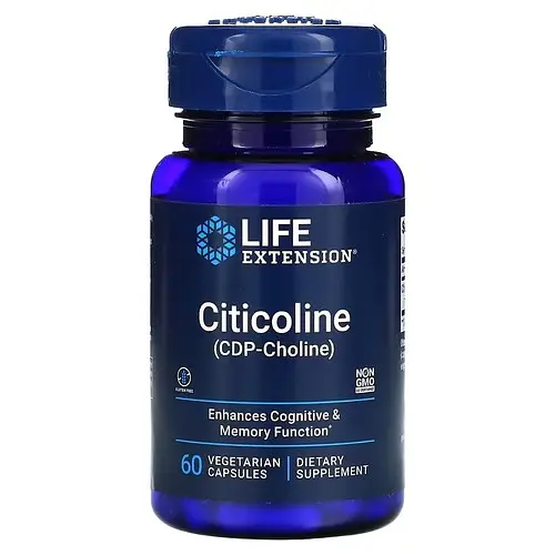 Холін (В-4) Citicoline (CDP-Choline) 60 капсул Life Extension vit0004765