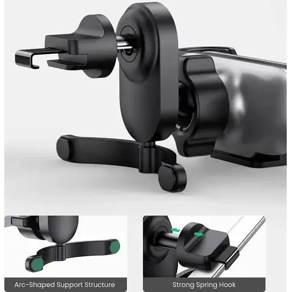 Автотримач UGREEN LP228 Phone Holder with Hook (80871) чорний - фото 4