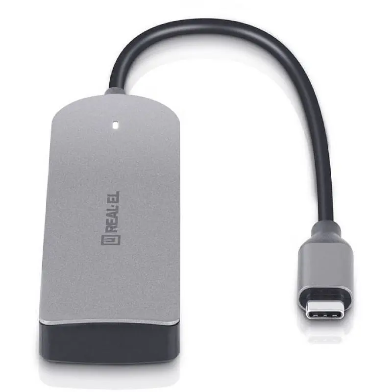 Хаб REAL-EL CQ-415 Space Grey - фото 6