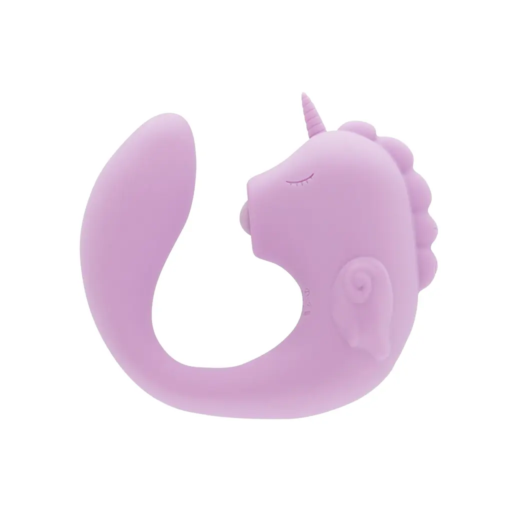 Вібратор-єдиноріжка Unihorn - C Horse - Marina Lilac, вагінально-кліторальна стимуляція, 2 мотори по 10 режимів