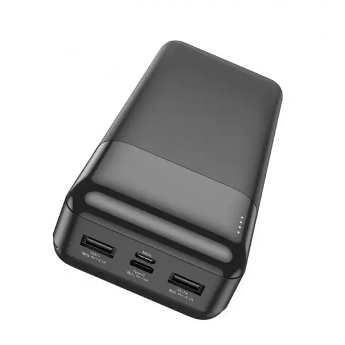 Зовнішній акумулятор Power bank HOCO J72B 30000mAh Повербанк для телефона / Павербанк Чорний - фото 3