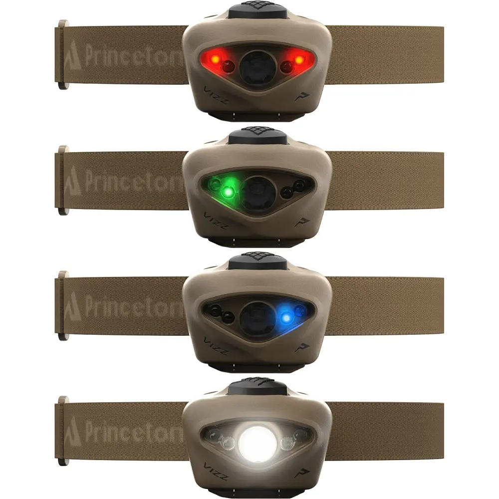 Фонарь налобный Princeton Tec Vizz RGB 550 lm Tan - фото 5