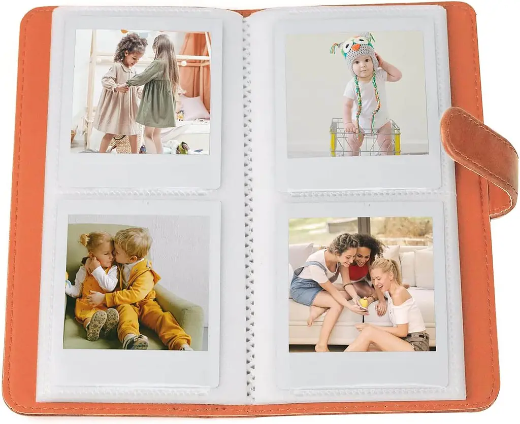 Подарунковий набір фотоапарат Fujifilm Instax Square SQ1, Фотопапір 40 шт, Прозорий чохол, Фотоальбом 80 фото Помаранчевий - фото 8