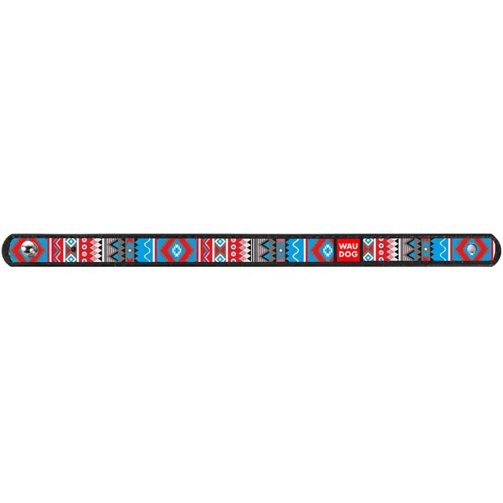 Браслет Waudog Design Етно, шкіра, M, 21-23х1,5 см, чорний - фото 2