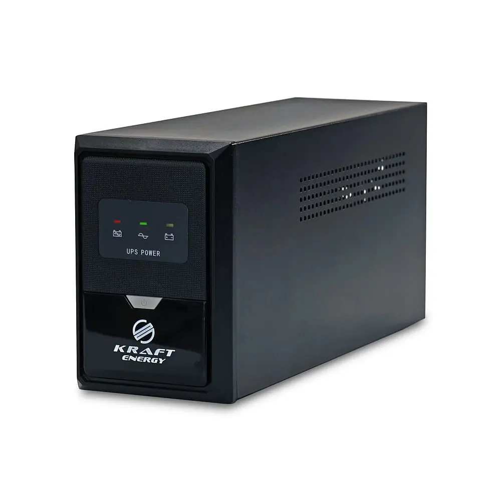 Джерело безперебійного живлення Kraft KRF-B500VA/300W(LED)12V UPS під зовнішній акумулятор (42-00044) - фото 2