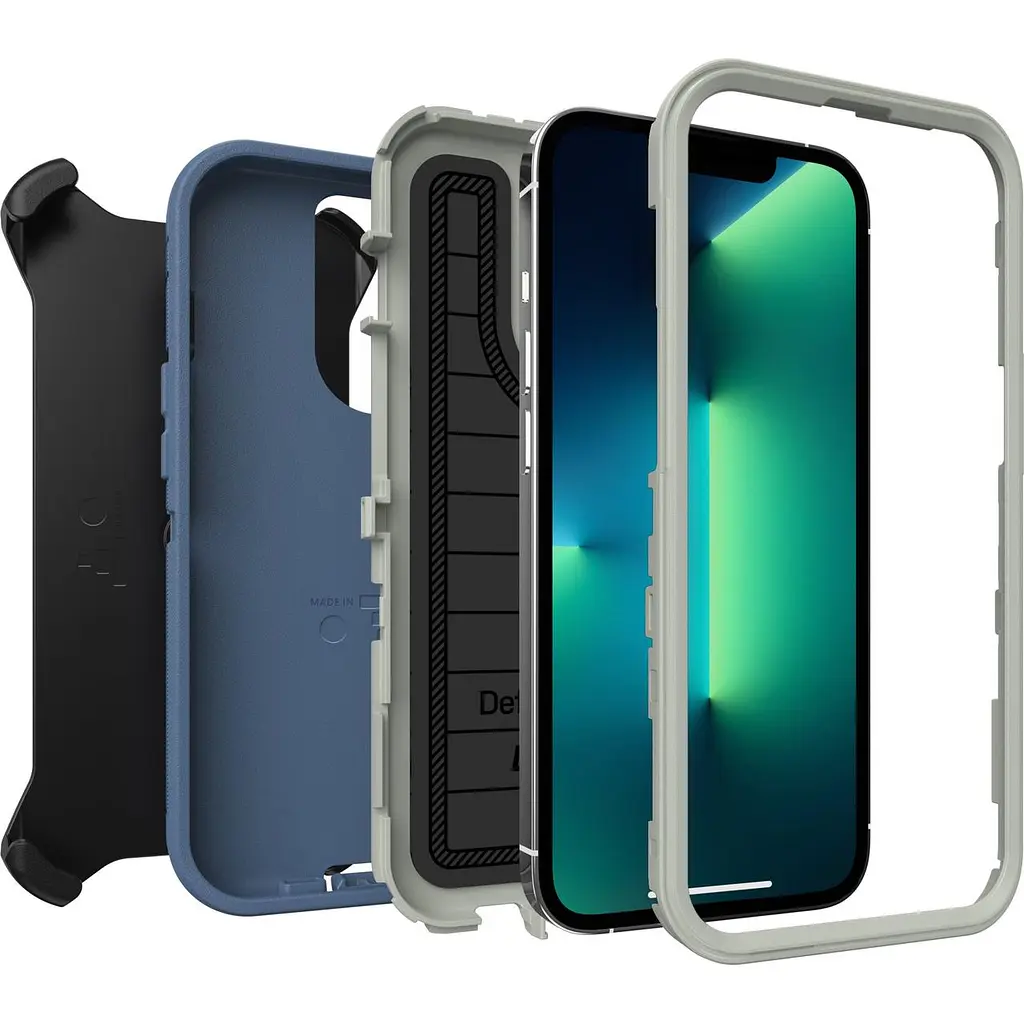Чохол протиударний з кліпсою OtterBox Defender Pro 77-83532 для iPhone 13 Pro (6.1") Blue - фото 3