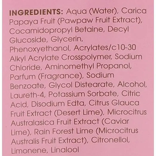 Гель для душу Pure Paw Paw Body Care Wild Lime Wash 200 мл - фото 2