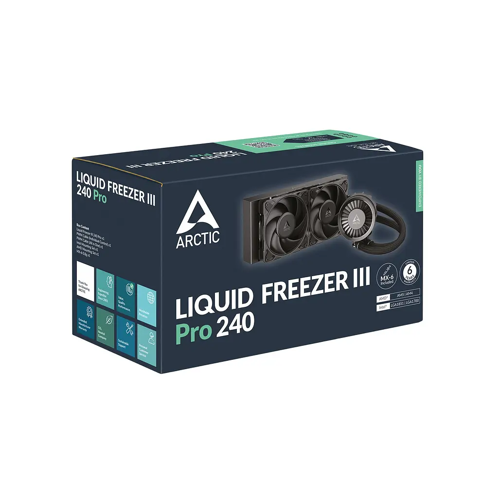Система водяного охолодження Arctic Liquid Freezer III Pro 240 Black (ACFRE00178A) - фото 3