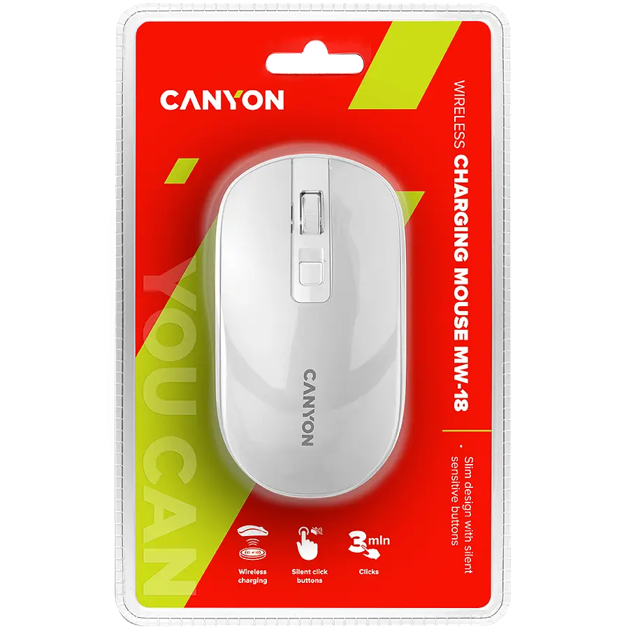 Миша Canyon Wireless Білий (CNS-CMSW18PW) - фото 5