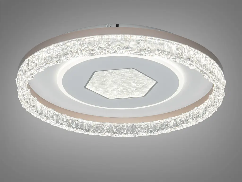 Стильна стельова LED люстра у вітальню Diasha WG5157/A WH, Ø48 см, 85 W - фото 4