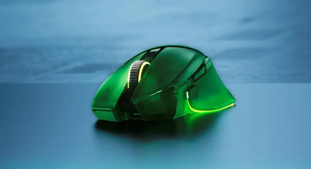 Razer Михайло Basilisk V3 Pro 35K, RGB, USB-A/WL/BT, Phantom Green Ed. - фото 2