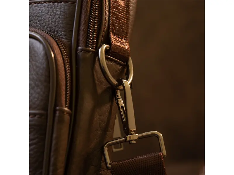 Чоловічий шкіряний месенджер Vintage 20×25×5 см sum0013973 - фото 7