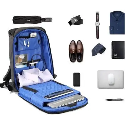 Рюкзак для ноутбука Kingsons 17" laptop backpack Light Grey (KS3149W-D17L) - фото 5