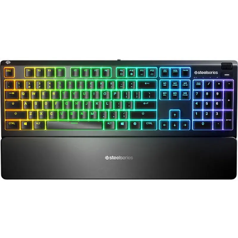 Клавіатура SteelSeries Apex 3 USB UA Black (64795) - фото 2