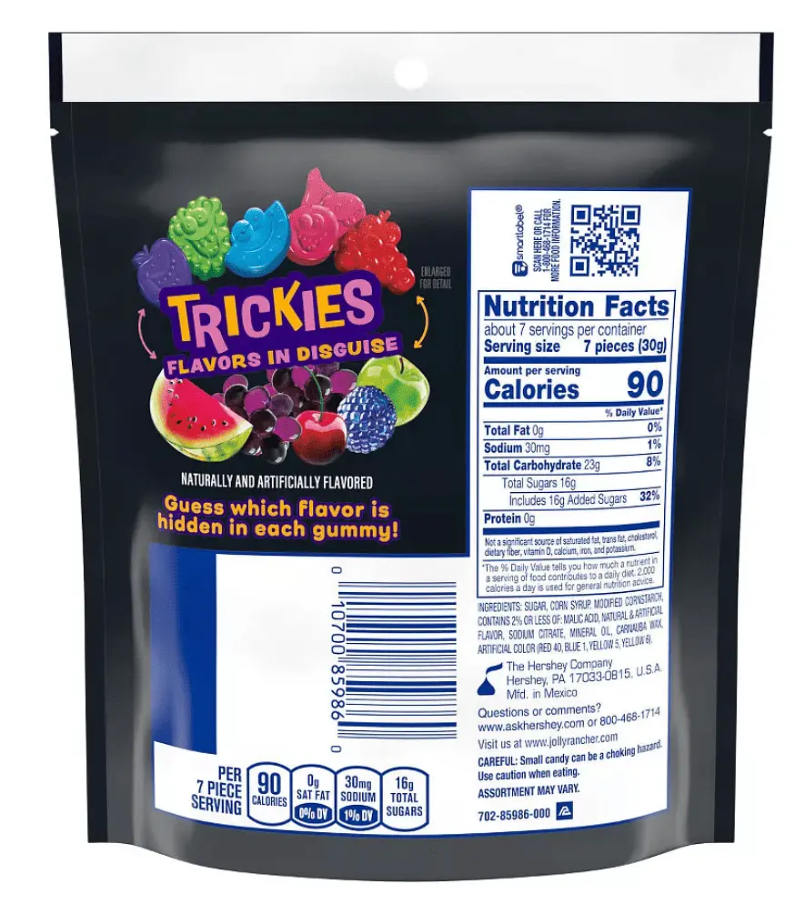 Жувальні цукерки Jolly Rancher Sweets Gummies Trickies Halloween Candy 201г - фото 3