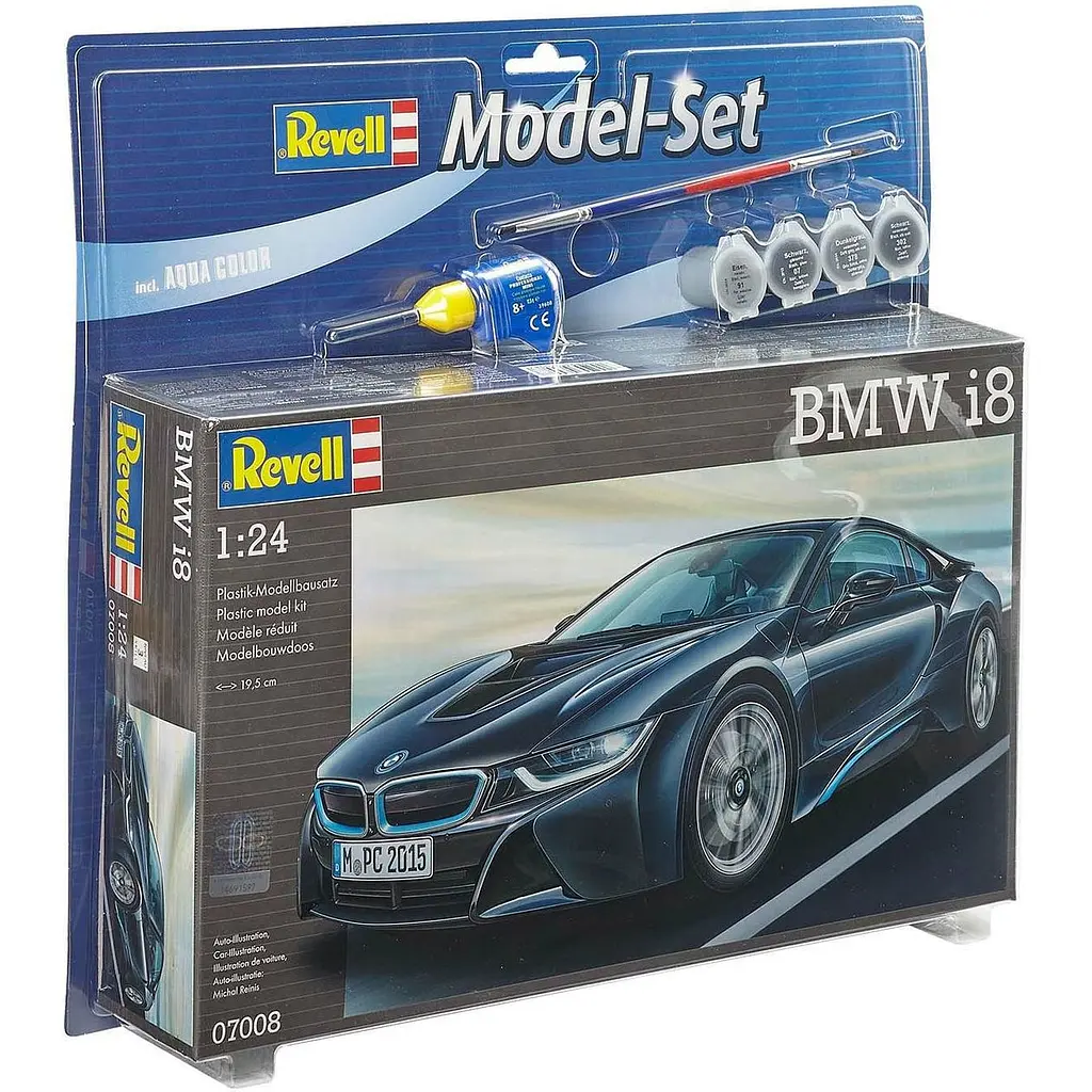 Збірна модель Revell  Автомобіль BMW i8 рівень 4, масштаб 1:24, 131 деталь (RVL-67008) - фото 2