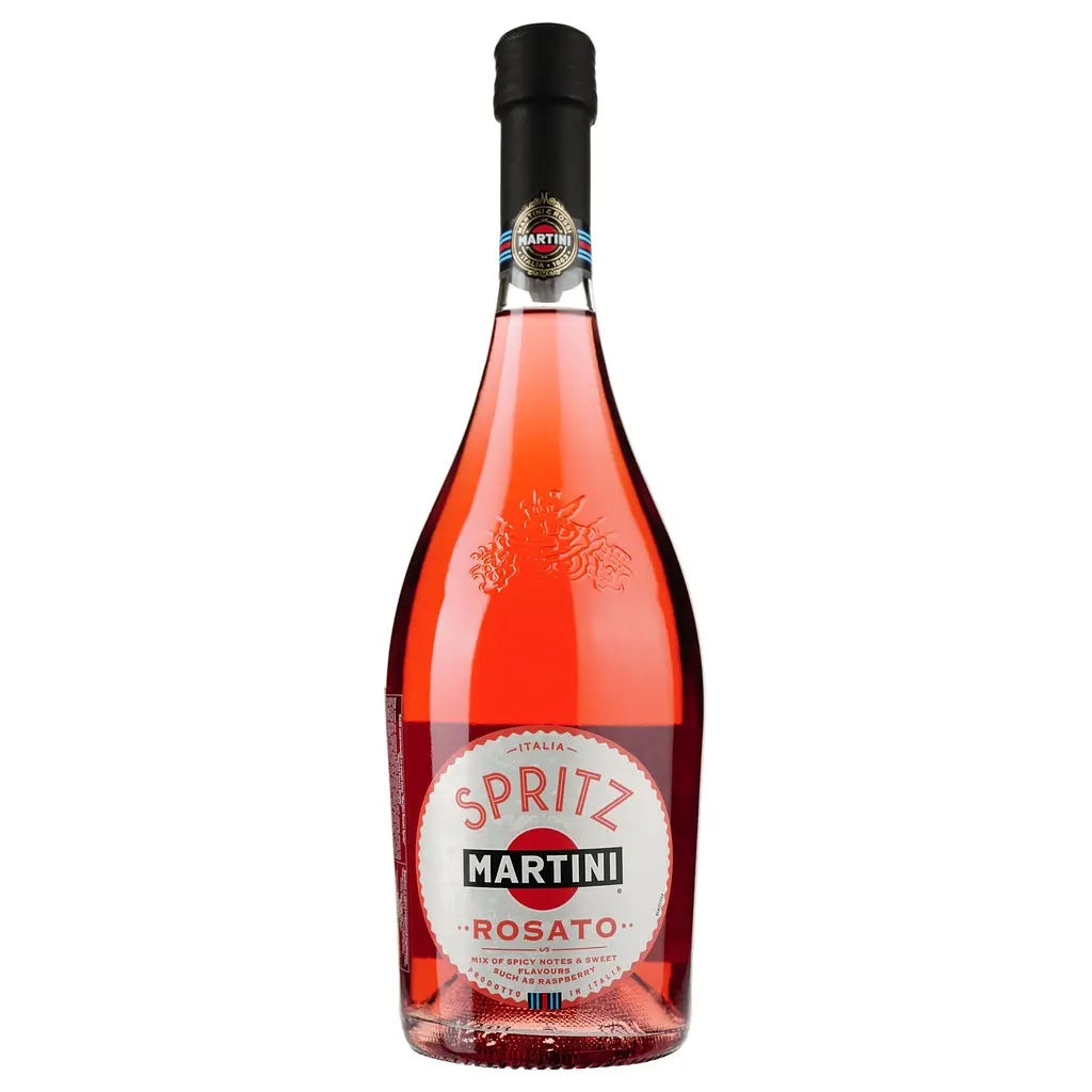Упаковка ігристого винного напою Martini Spritz Rosato рожевий напівсолодкий 4.5 л (0.75 л x 6 шт.) - фото 2