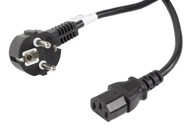 Кабель живлення Atcom 1.2 м 0.75 мм Cee 7/7 Iec C13 євровилка 3 піни - фото 5