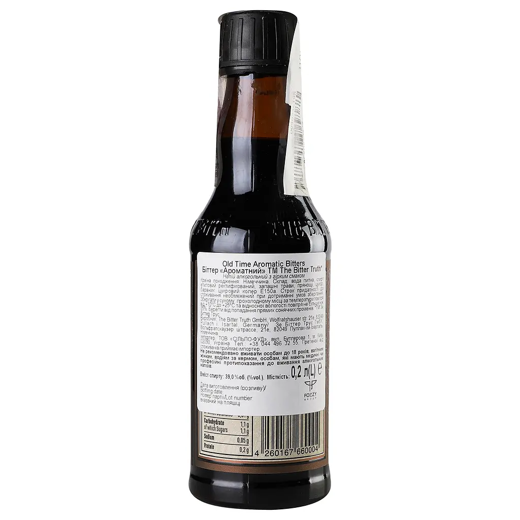 Биттер The Bitter Truth Old Time Aromatic Bitters, 39%, 0,2 л (786173) - фото 4