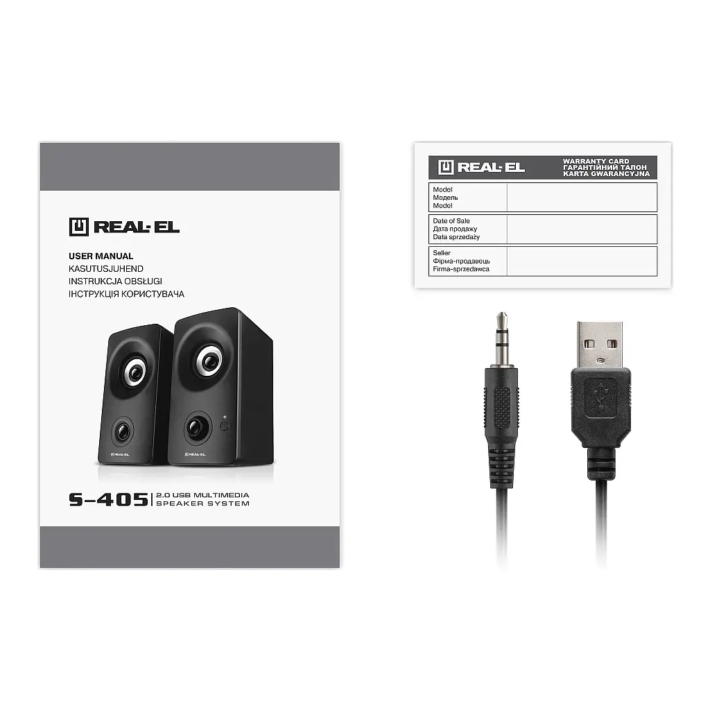 Акустична система REAL-EL S-405 USB Black (EL121100016) - фото 8