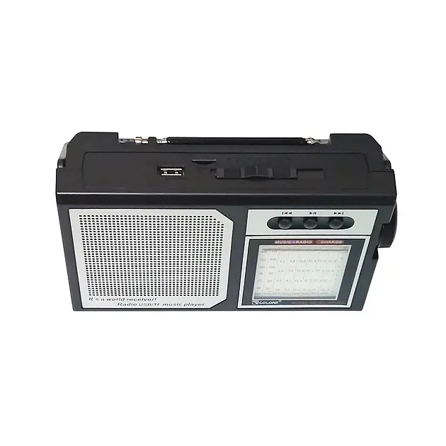 Радиоприемник Golon RX-BT329S с солнечной черной панелью - фото 2