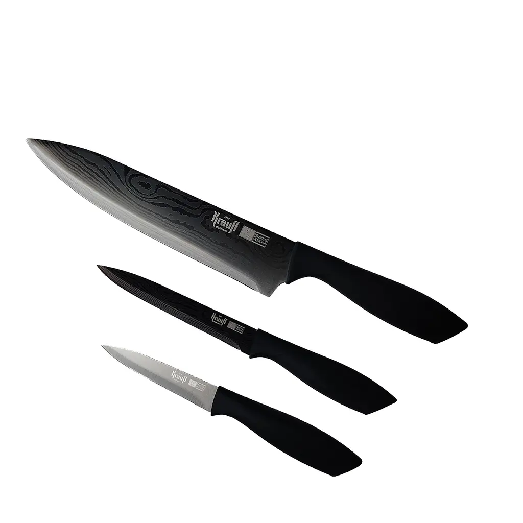 Набір ножів для кухні Black Edition Krauff + Подрібнювач овочів чоппер Smart Сhef - фото 6
