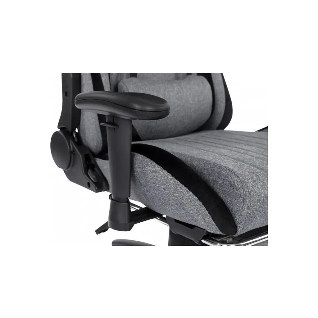 Крісло ігрове GT Racer X-2534-F Gray/Black Suede (X-2534-F Fabric Gray/Black Suede) - фото 10