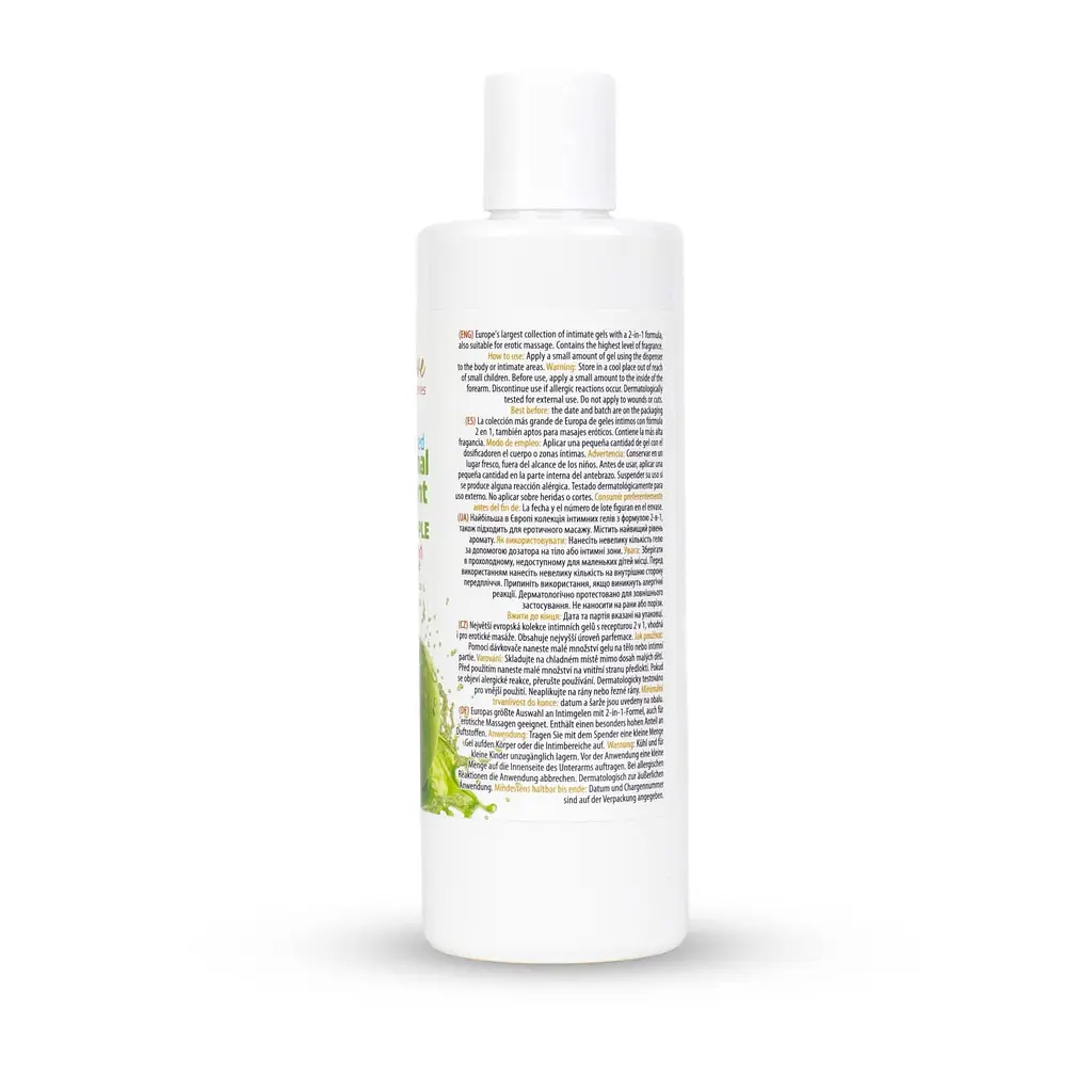 Лубрикант MyLove Aroma Series IntimMassage 2in1 Green Apple, 300 мл - фото 4