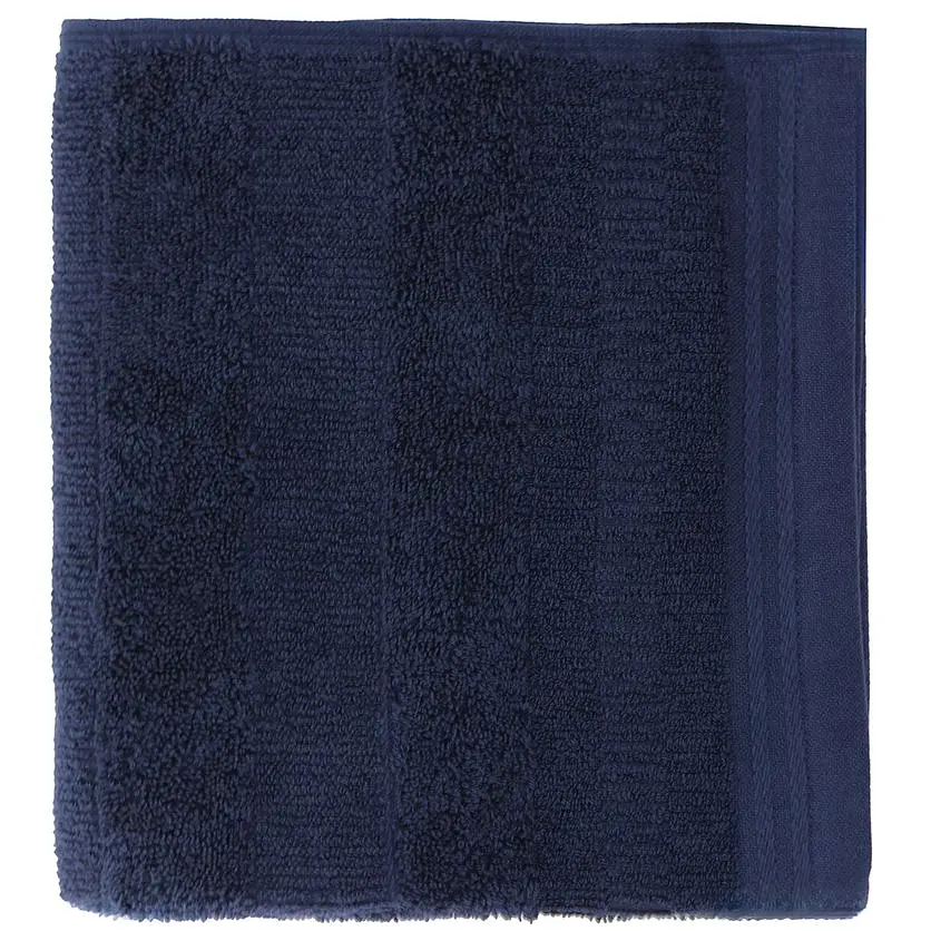 Полотенце МВМ My Home Вдохновение 70x140 см темно-синее (BT-12 L DARK BLUE) - фото 4