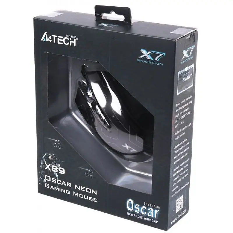 Мышь игровая A4Tech X89 Maze Oscar Neon - фото 5