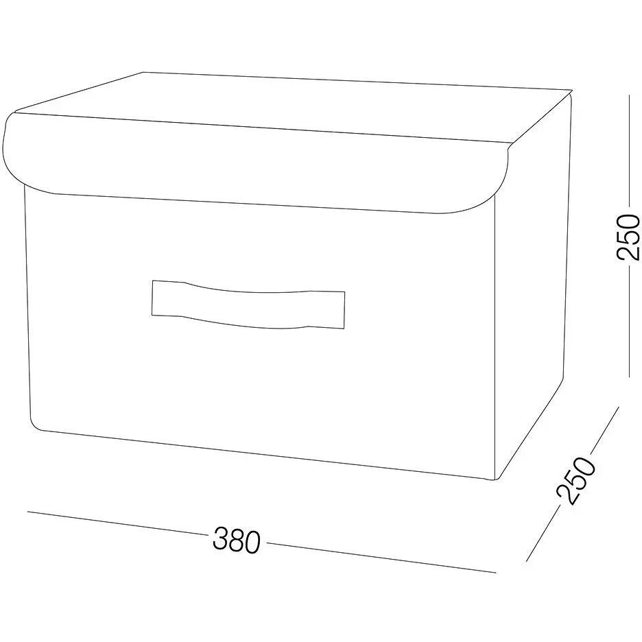 Ящик для зберігання МВМ My Home з кришкою текстильний 380x250x250 мм світло-сірий (TH-07 M LIGHT GRAY) - фото 8