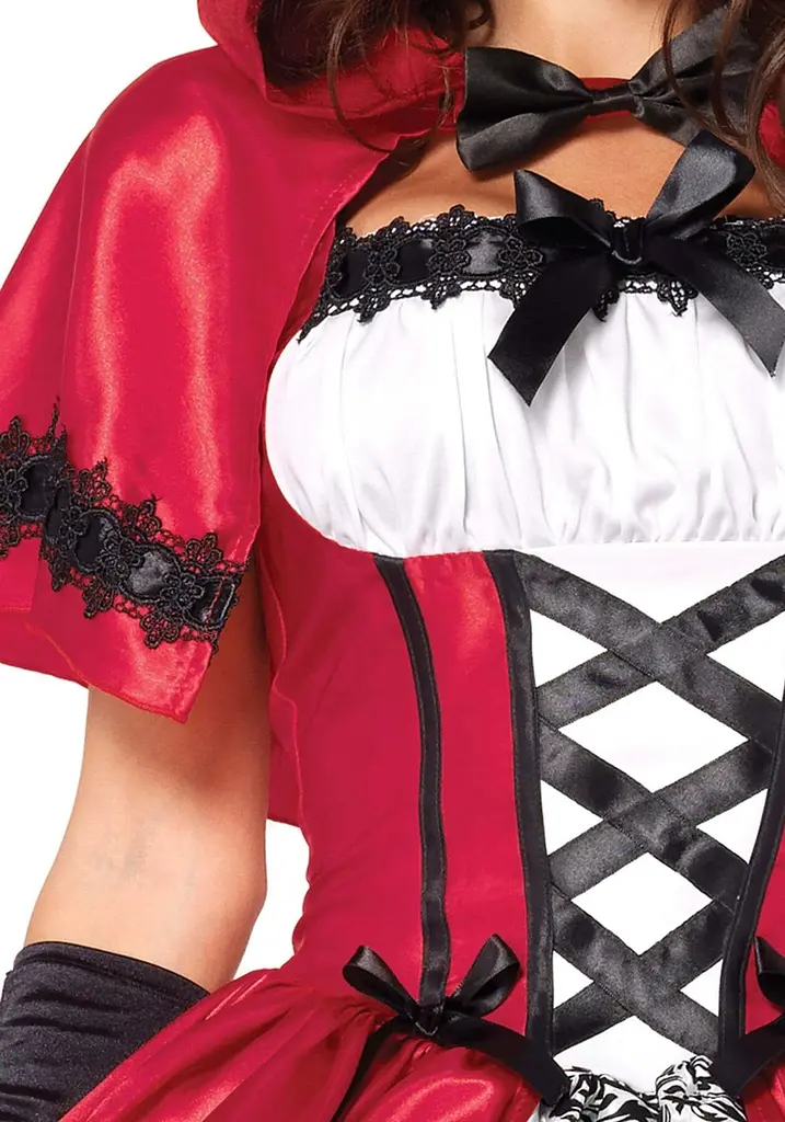 Еротичний костюм Червоної шапочки Leg Avenue Gothic Red Riding Hood M, сукня, накидка - фото 3