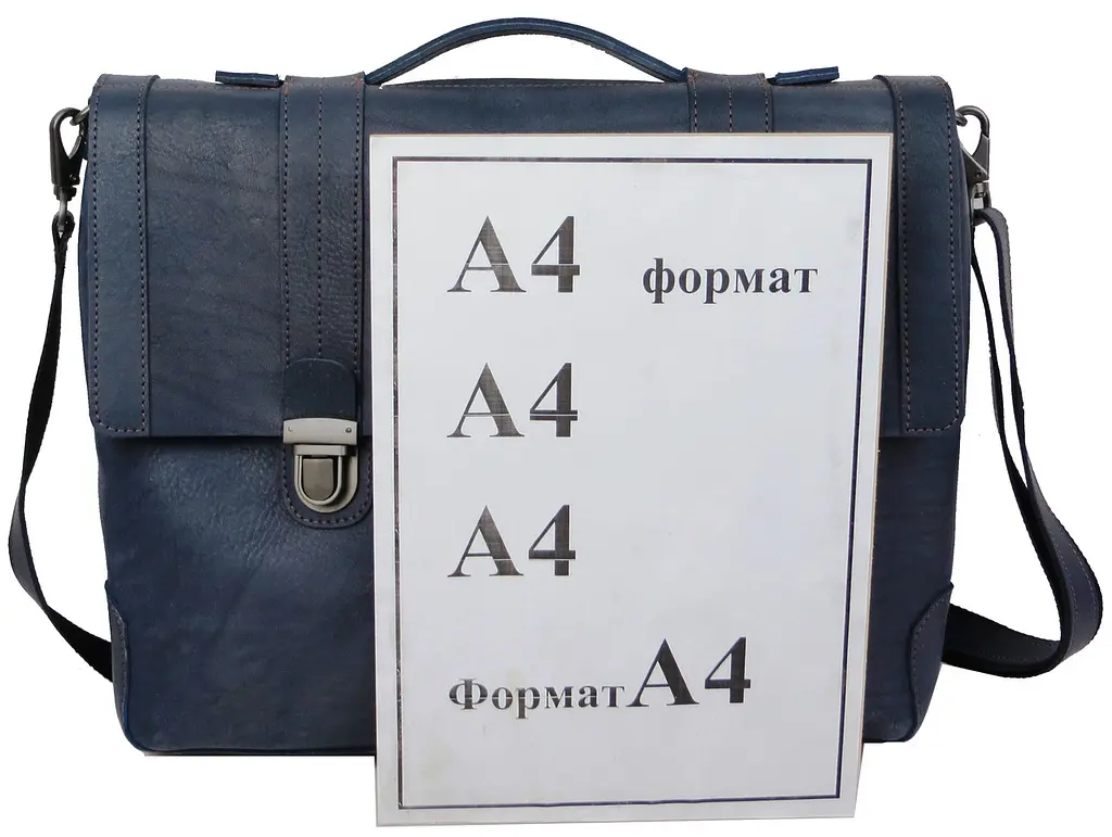 Мужской кожаный портфель Mykhail Ikhtyar 39х30х7 см sum0023094 - фото 5