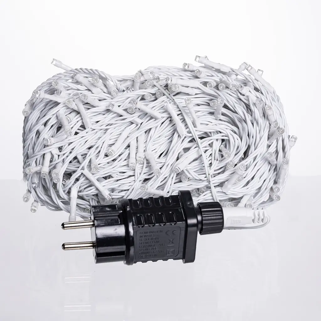 Гірлянда Нитка вулична GarlandoPro 30 м 300 LED білий дріт Синій CF300L30MWBL - фото 3