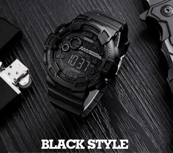 Наручний годинник чоловічий Skmei Champion 1243A Black (1160) - фото 7