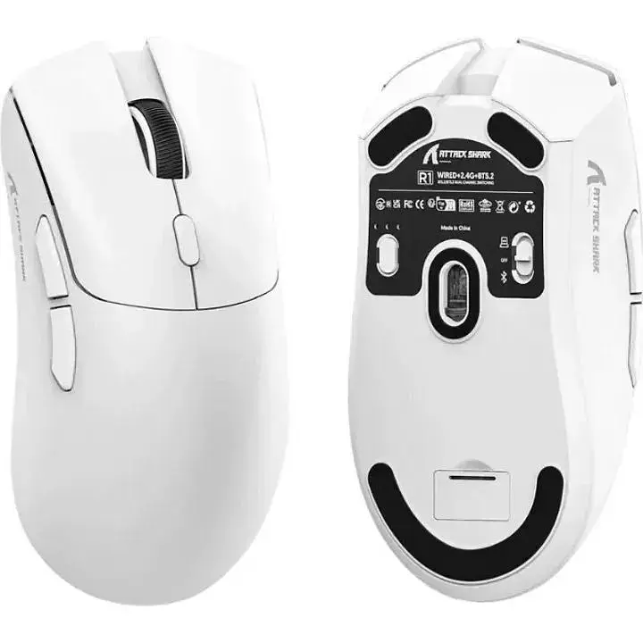 Миша Attack Shark R1 White [138401] - фото 4