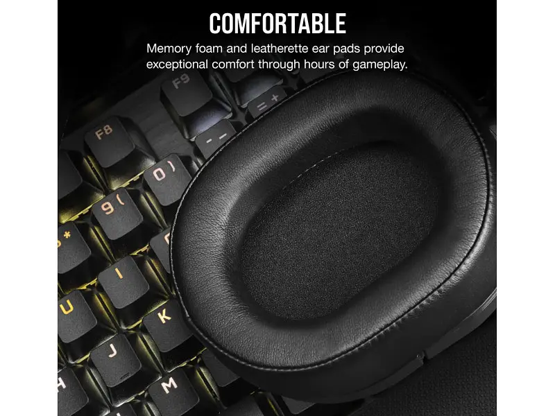 Навушники з мікрофоном Corsair HS55 Stereo Carbon (CA-9011260) - фото 3