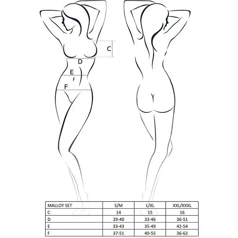 Костюм зайки Passion Malloy Set трусики, топик и ушки L/XL - фото 3