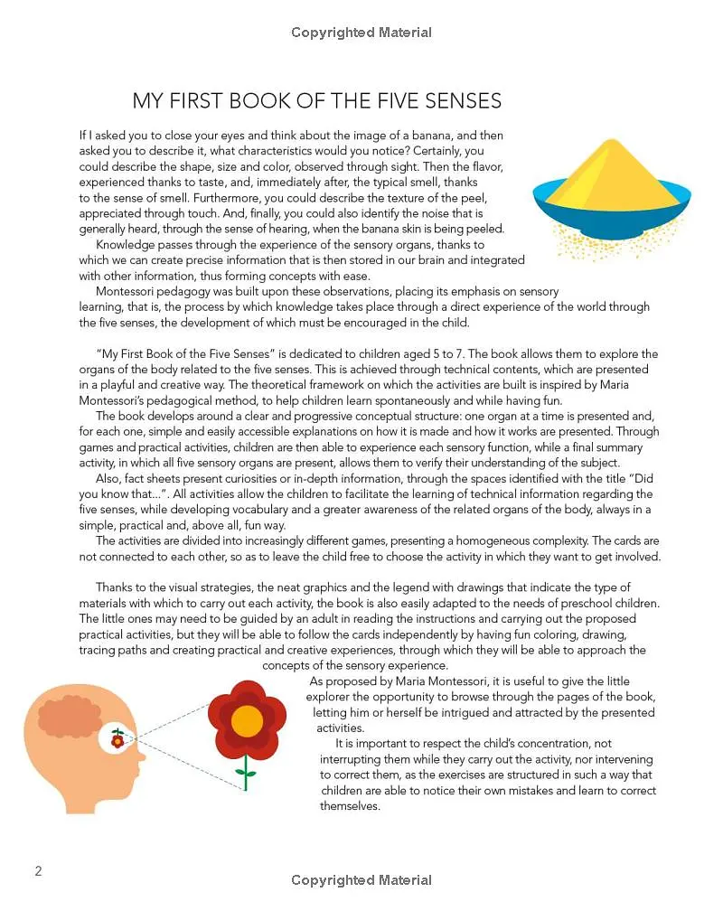 My First Book about the Five Senses: Montessori Activity Book - фото 2