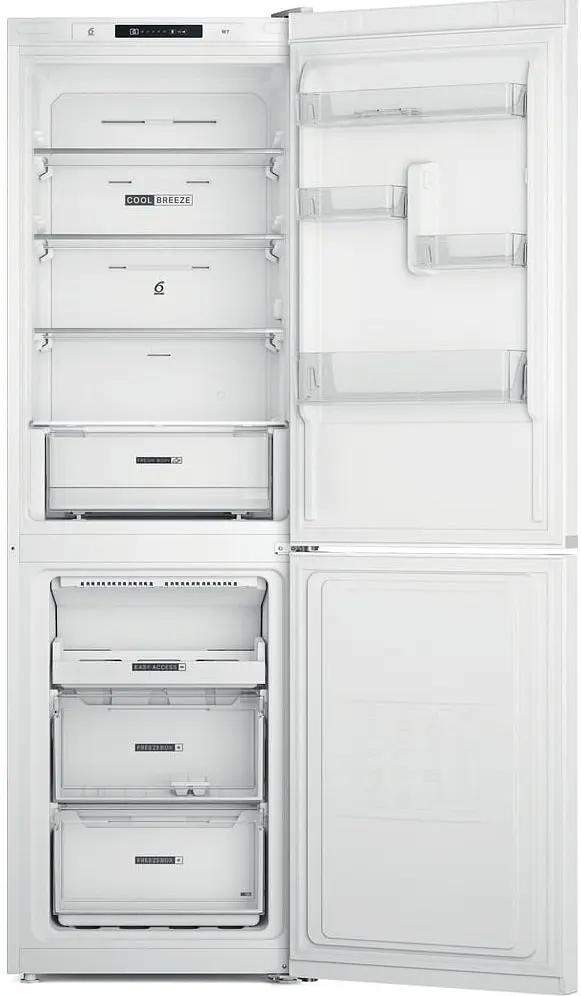 Холодильник Whirlpool с нижней морозильной камерой 231 л 104 л 2 двери А++ NF Белый (W7X82IW) - фото 4