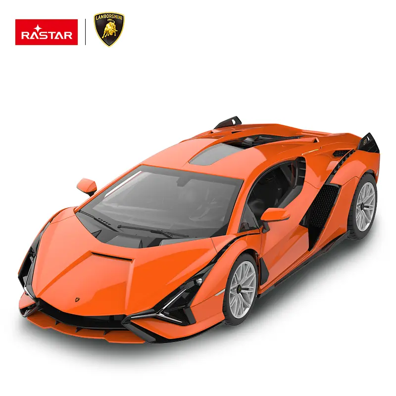 Машинка Lamborghini Sian FKP 37 оранжевый RASTAR модель 1:14 Автомобиль на дистанционном управлении + пульт 2,4 ГГц - фото 2