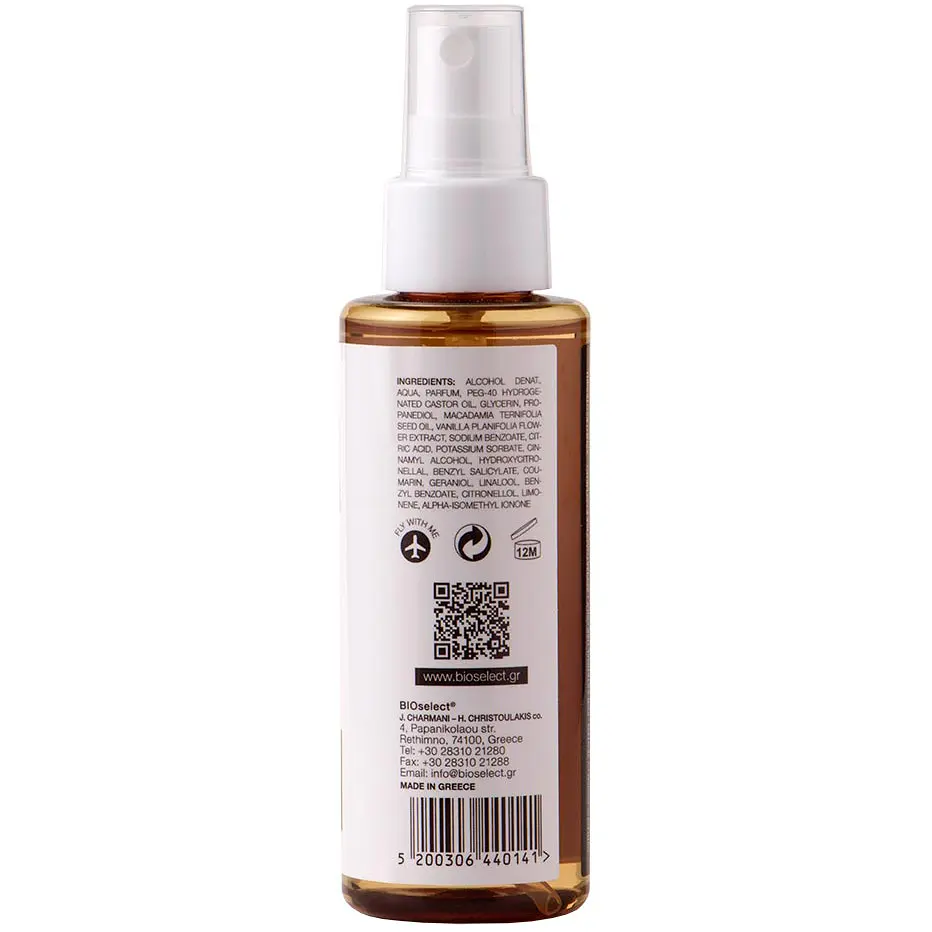 Міст BIOselect Hair and Body Fragrance Mist Exotic Passion Mcadamia & Vanilla для тіла та волосся 100 мл - фото 3