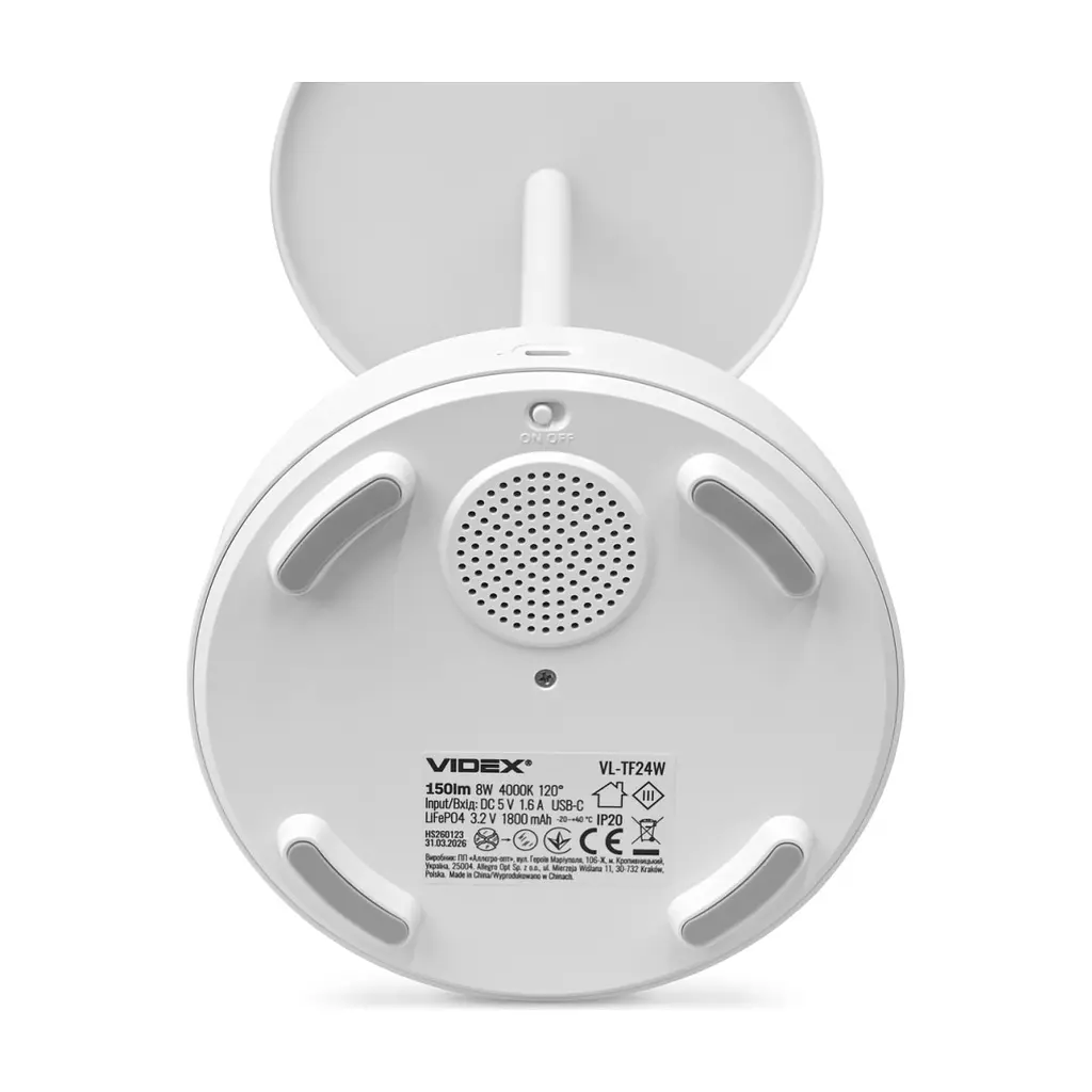 Настільна лампа Videx 8W 4000K+RGB White (VL-TF24W) - фото 6